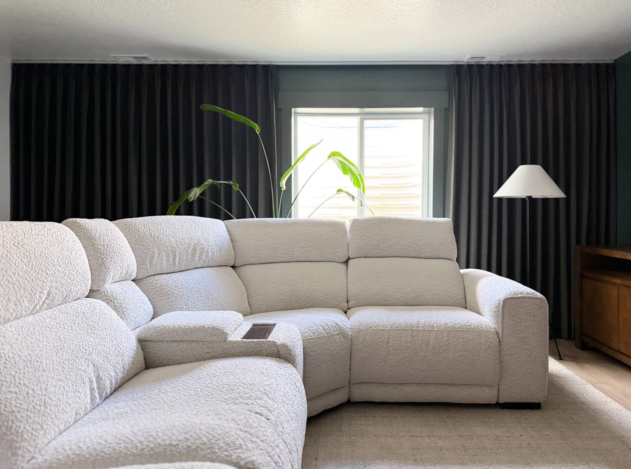 Black out curtains, green curtains, movie room, basement living room



#LTKU #LTKHome #LTKSaleAlert