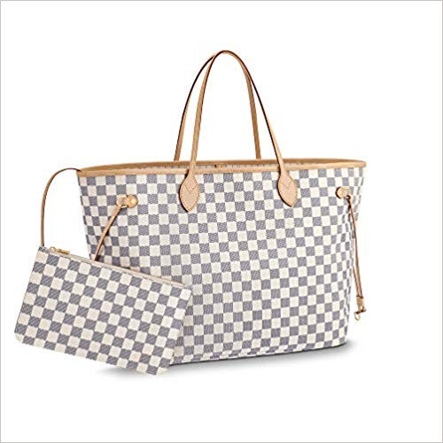 Neverfull Style Canvas Woman Organizer Handbag Azur Tote Shoulder Fashion Bag GM Size by LAMB | Amazon (US)