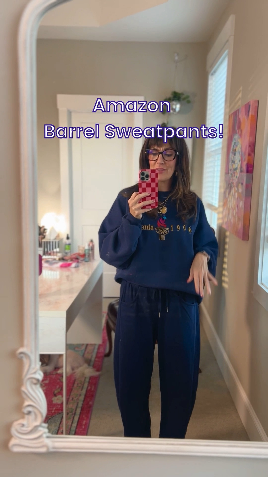 I want to live in these barrel sweatpants from Amazon and buy all the colors! They are an ankle length just FYI for you taller gals! I’m 5’4” wearing a medium and they fit perfectly below my ankle. 

#LTKStyleTip #LTKActive #LTKFindsUnder50