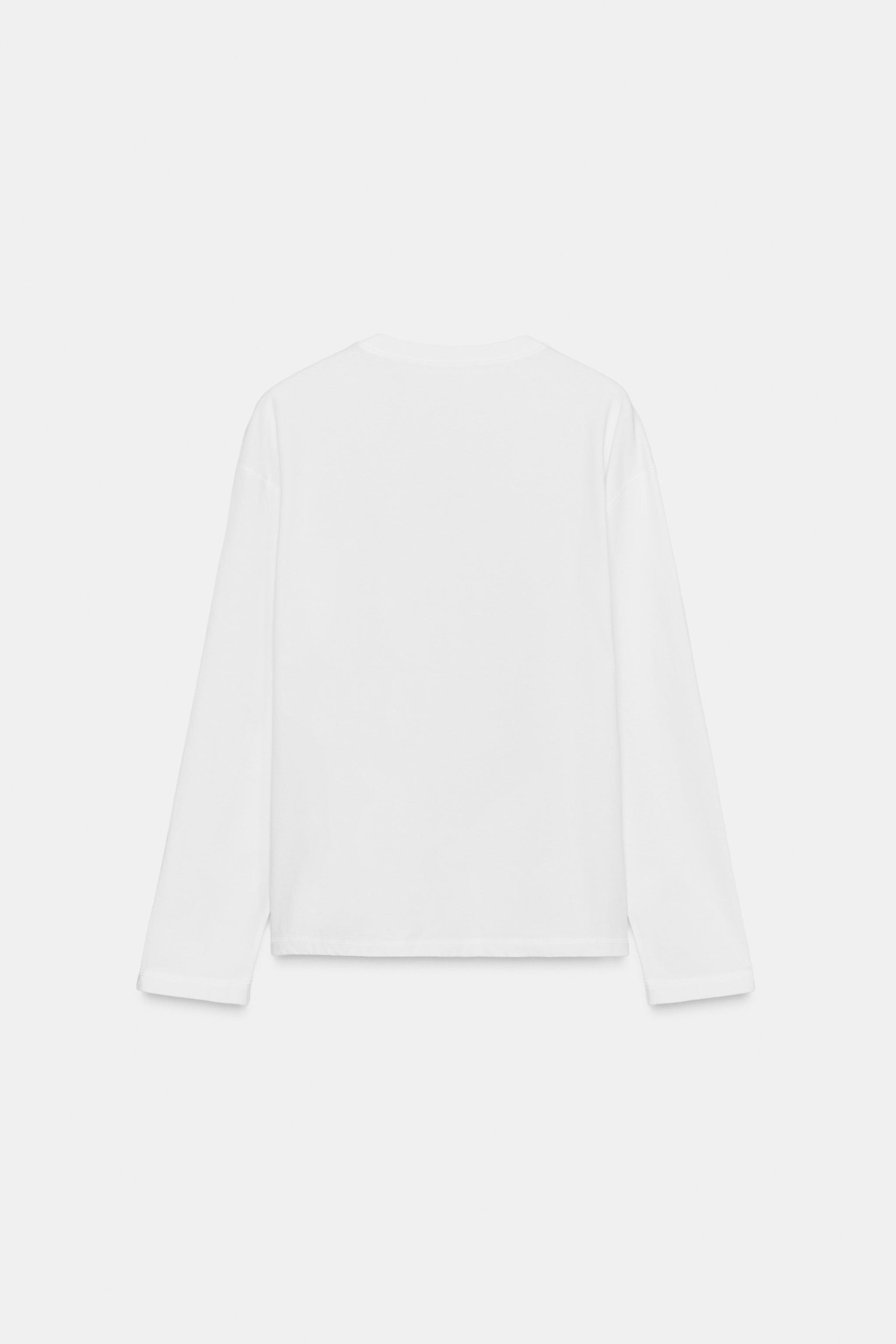 RUSTIC V-NECK T-SHIRT | Zara UK