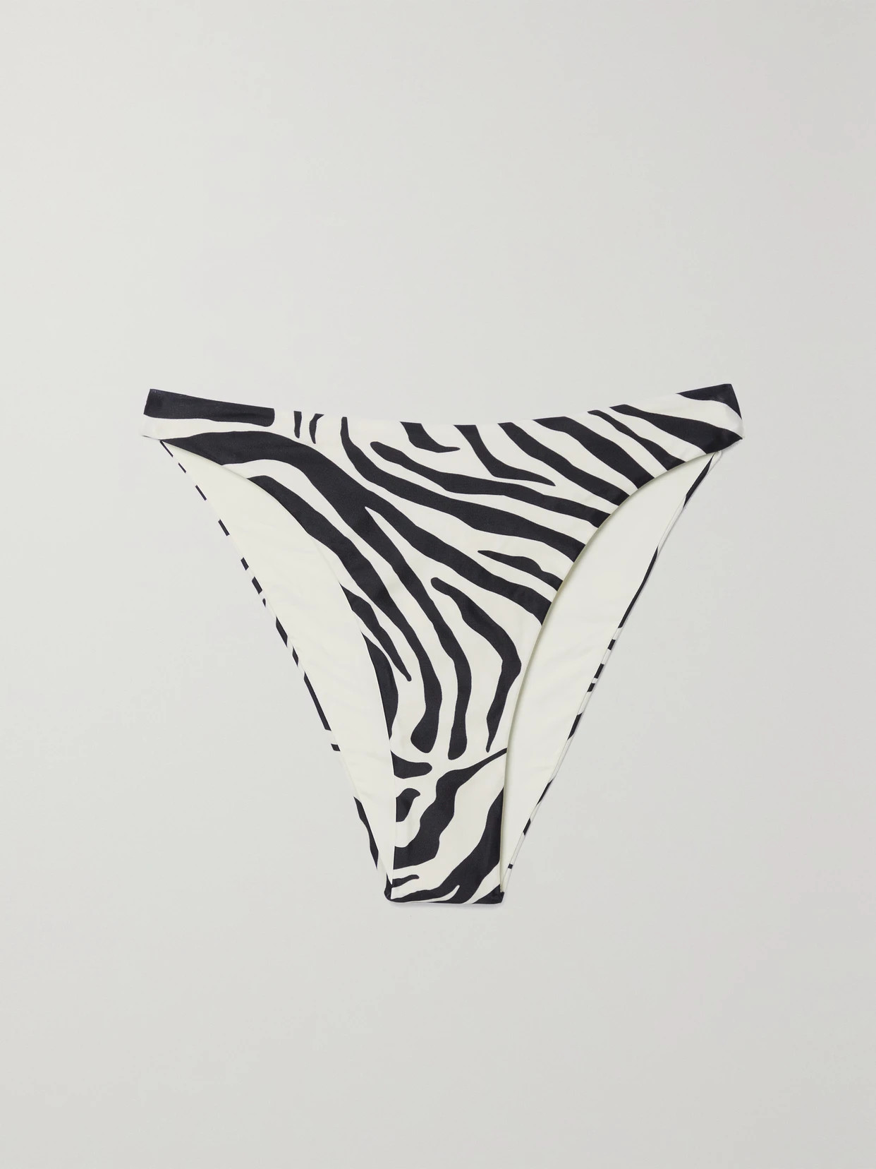 Haight - Beta Zebra-print Bikini Briefs - Animal print | NET-A-PORTER (US)
