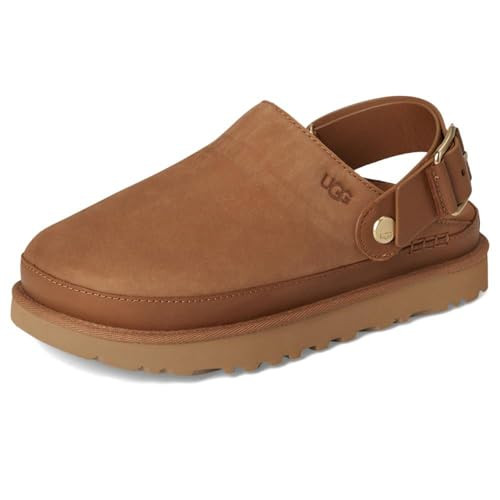 Amazon.com | UGG Women's GOLDENSTAR Villa Clog, Chestnut, 12 | Mules & Clogs | Amazon (US)
