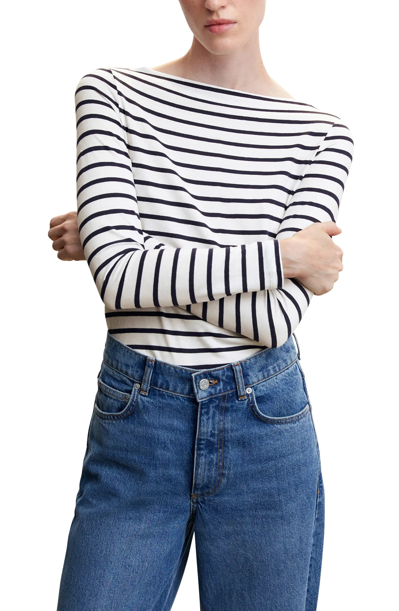 Stripe Boat Neck T-Shirt | Nordstrom