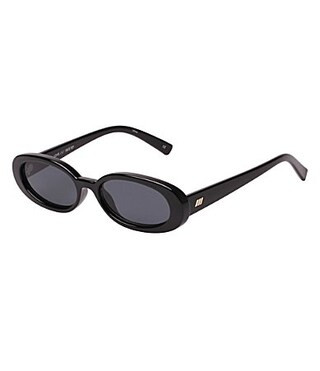 Le Specs Outta Love Oval 51mm Sunglasses - Black | Dillard's