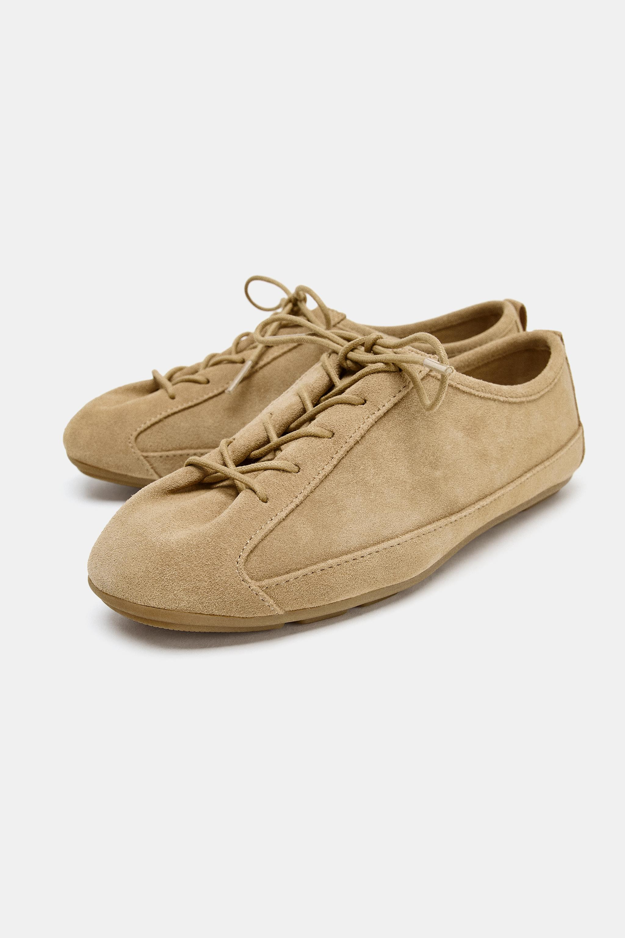 LEATHER DERBY SHOES | Zara UK