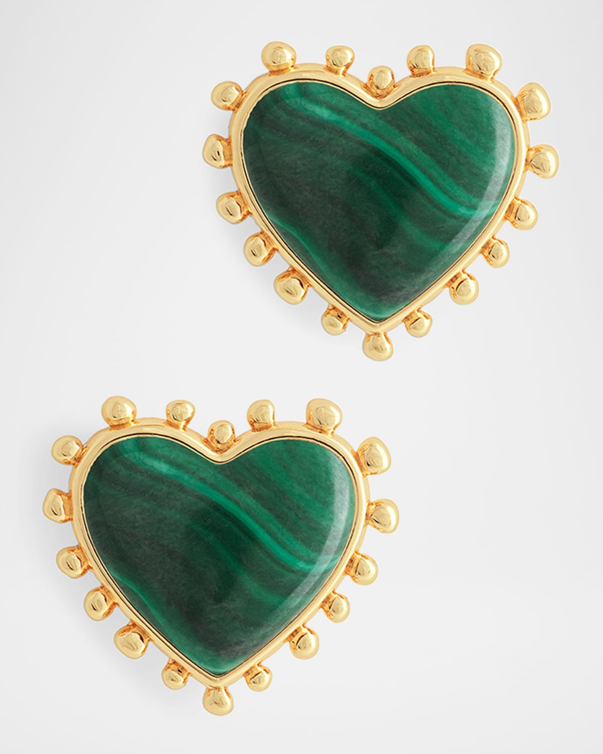 Heart Stone Stud Earrings | Neiman Marcus