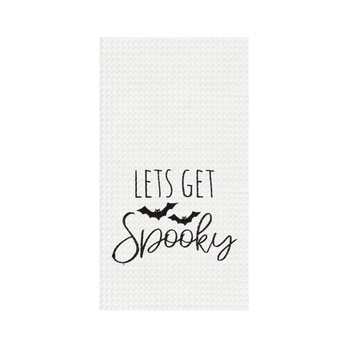 C&F Home Lets Get Spooky Halloween Embroidered & Waffle Weave Kitchen Towel | Target