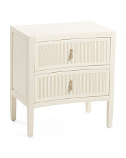 24in Curved Two Drawer Side Table | Bedroom | Marshalls | Marshalls