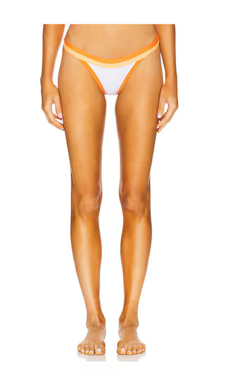 Amalfi Colorblock Bikini Bottom in Mango Multi | Revolve Clothing (Global)