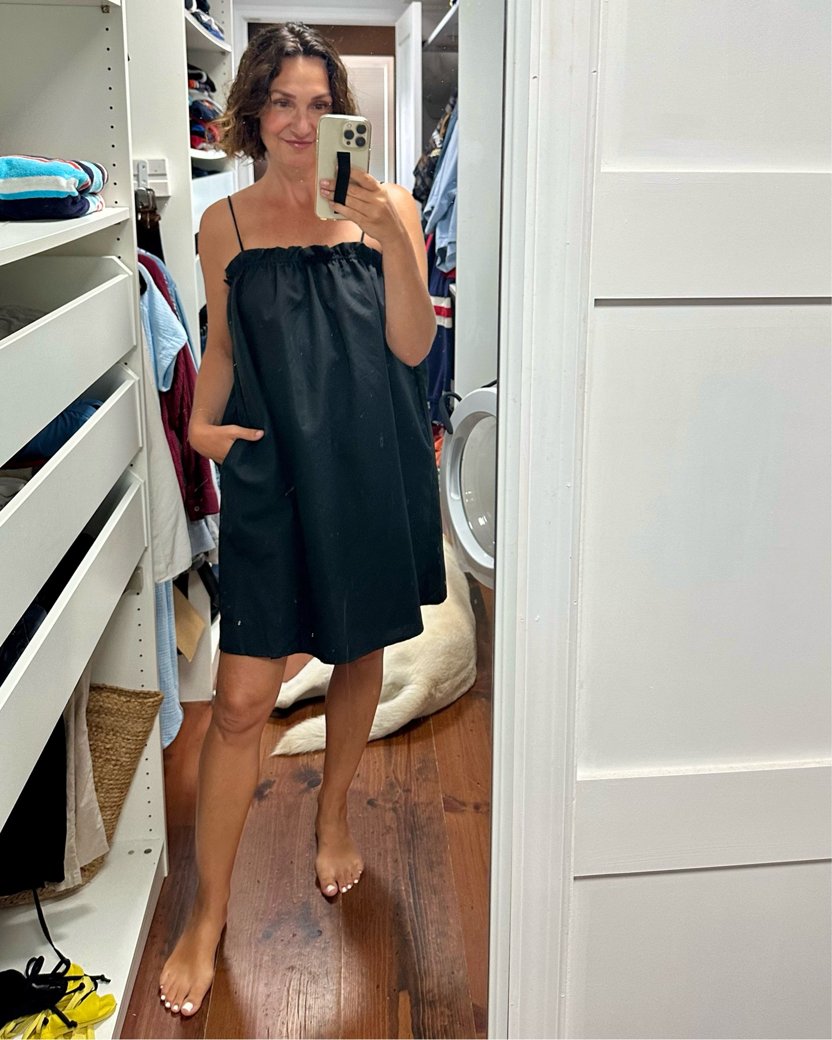 The best dress for hot weather! Basically doesn’t touch your body so it’s super breezy and comfortable! Stretchy straps and has pockets! 
I’m 5’ 7 wearing my usual size S
Lots of color options 
Also linked my fave nipple covers I wear with it and a strapless bra recommended by my followers for larger sizes 


#LTKOver40 #LTKStyleTip #LTKFindsUnder50