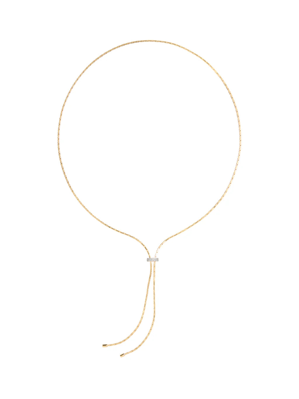 LINNEA LARIAT NECKLACE IN MOISSANITE | Dorsey