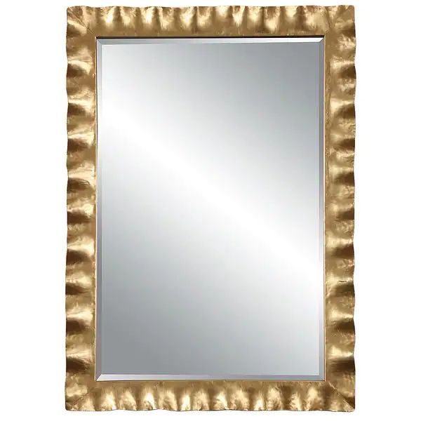 Uttermost Haya Scalloped Gold Mirror | Bed Bath & Beyond