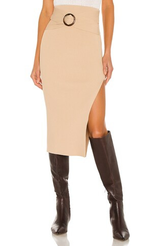 Camila Coelho Anastasia Skirt in Beige from Revolve.com | Revolve Clothing (Global)