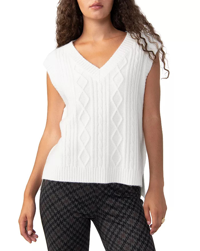Sanctuary Cozy Cable Knit Sweater Vest Back to Results -  Women - Bloomingdale's | Bloomingdale's (US)