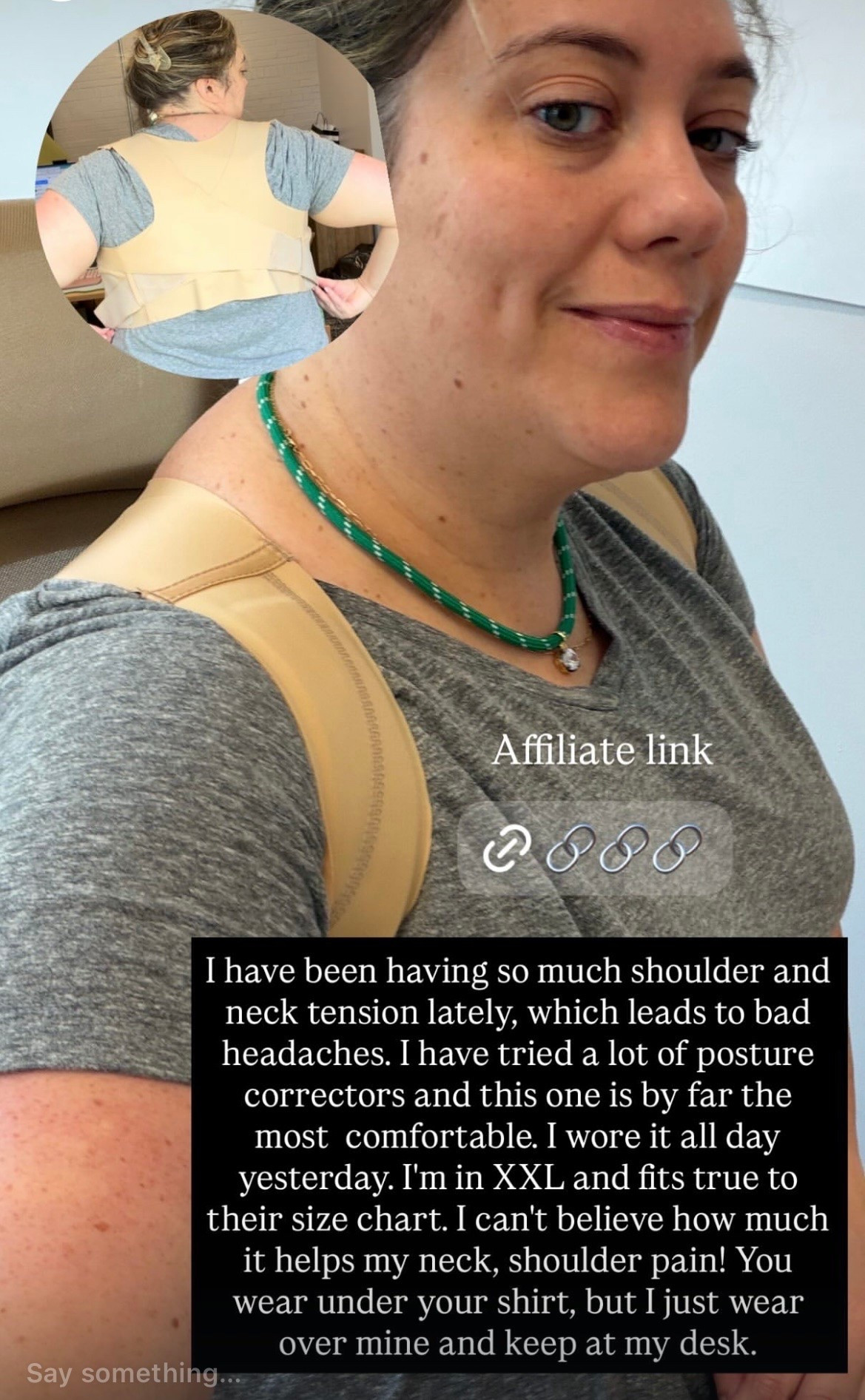 This posture corrector has really helped with my neck and shoulder tension and is hands-down the most comfortable of any that I’ve tried. I wore it all day yesterday underneath my shirt. I’m in an XXL - true to size.

#LTKPlusSize #LTKMidsize #LTKOver40