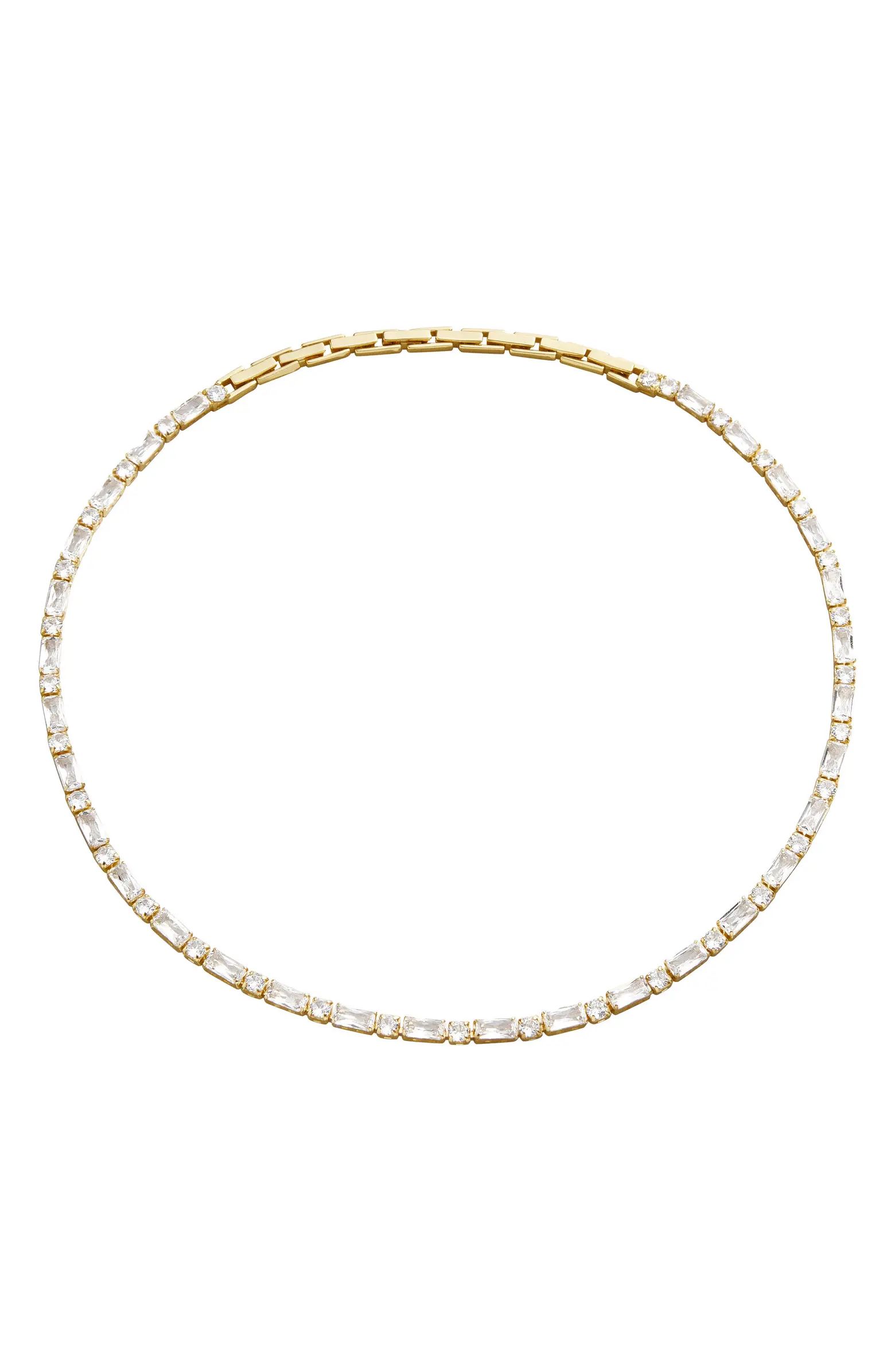 Kerri Cubic Zirconia Tennis Choker Necklace | Nordstrom