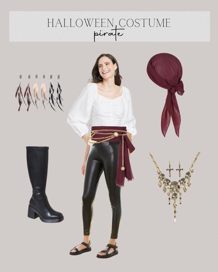 Last minute Halloween costume idea. This pirate costume is easy to throw together with target and Amazon finds! You could also do a leather skirt/shorts with fishnet stockings 

#LTKfindsunder50 #LTKSeasonal #LTKHalloween