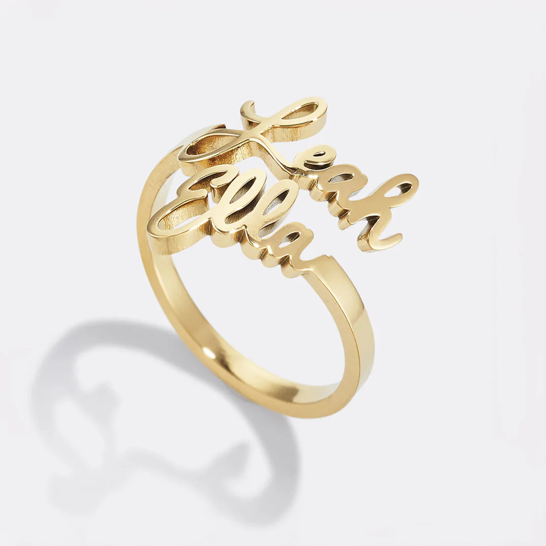 Double Name Ring | Mint & Lily