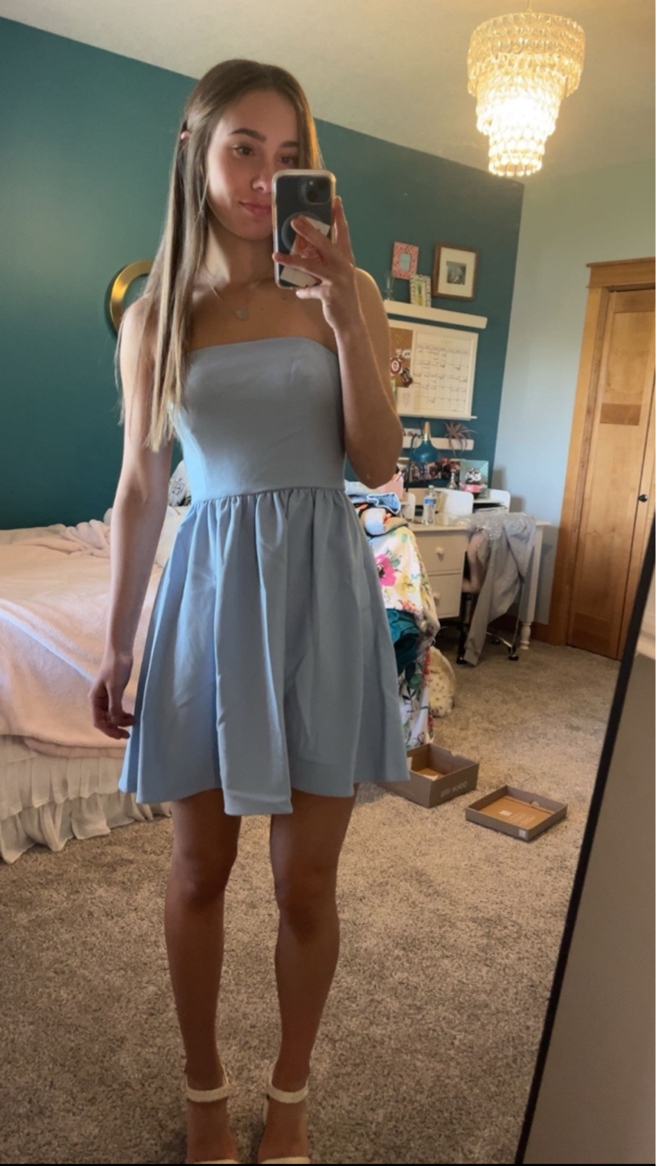 Dress - runs BIG! I am wearing a size two and it is loose.
Shoes - true to size 

#LTKStyleTip