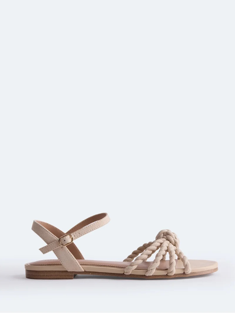 Free Assembly Women's Knot Flat Sandals | Walmart (US)