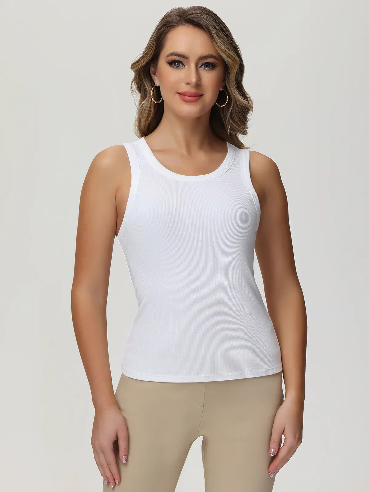 89th & Madison Rib Racer Tank Top | 89th + Madison