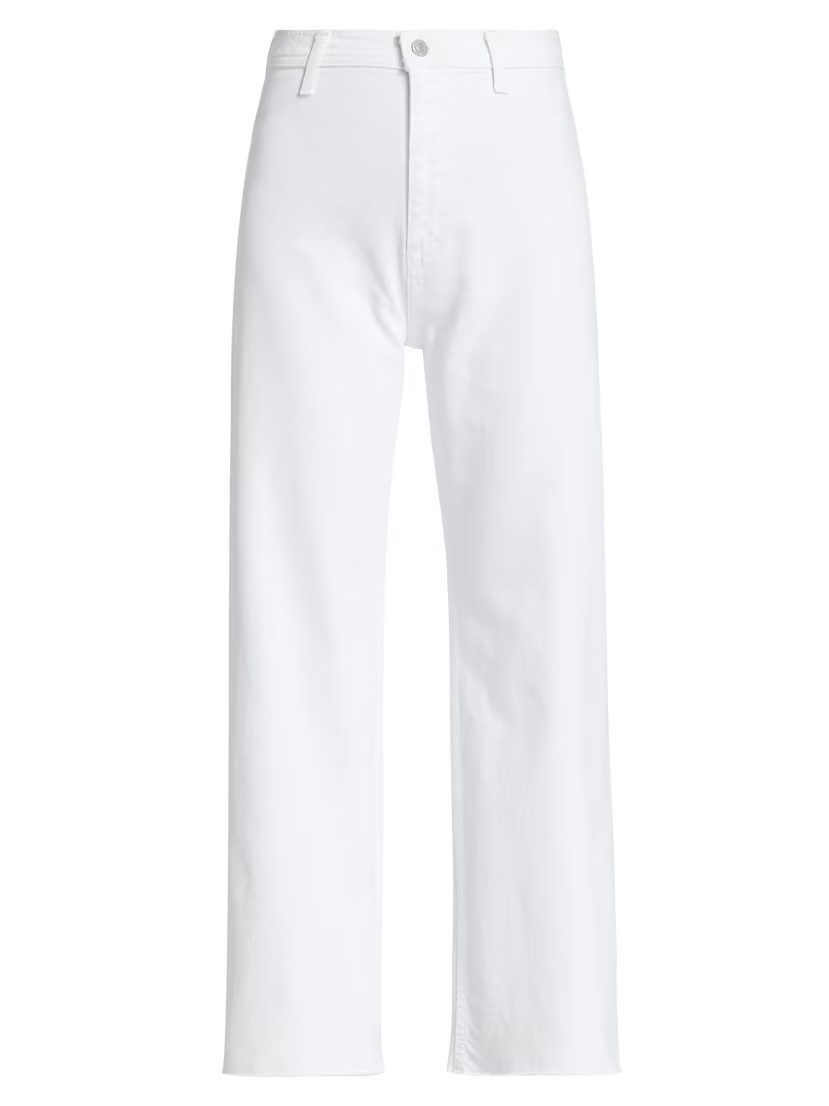 Penny High-Rise Stretch Wide Crop Jeans | Saks Fifth Avenue