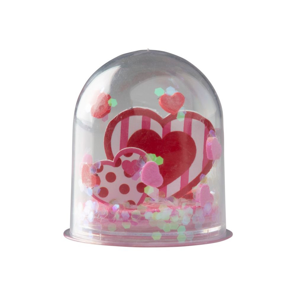 Valentine’s Day Hearts Glitter Globe Craft Kit - Makes 12 | Oriental Trading Company