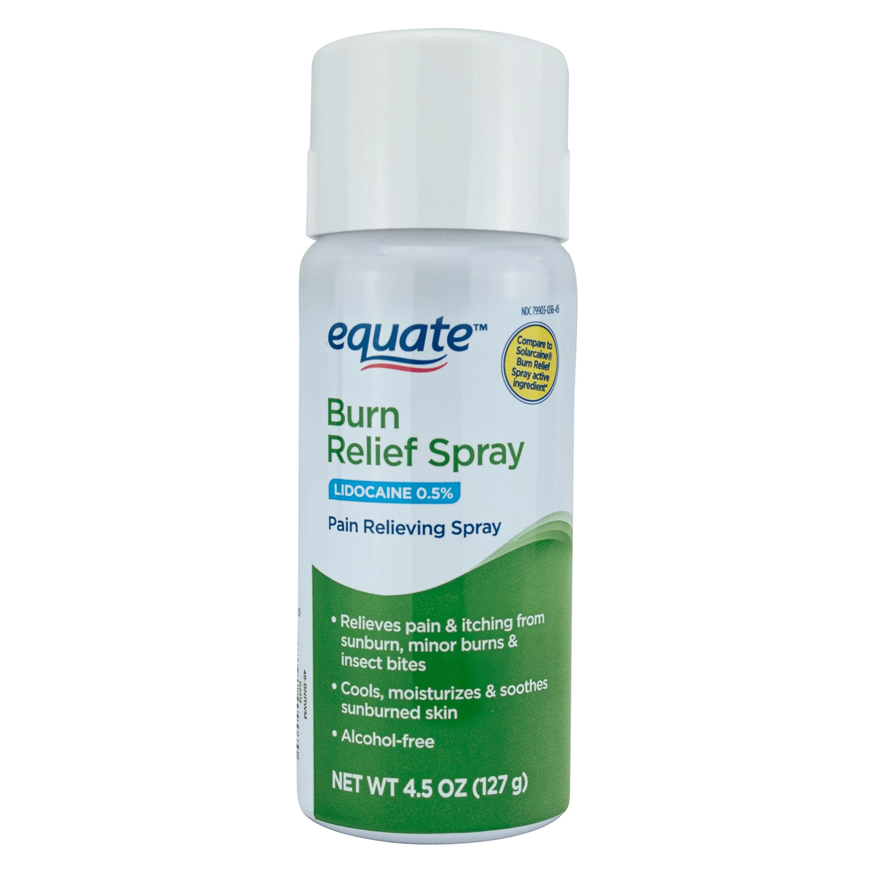 Equate Burn Relief Spray, 4.5 oz - Walmart.com | Walmart (US)
