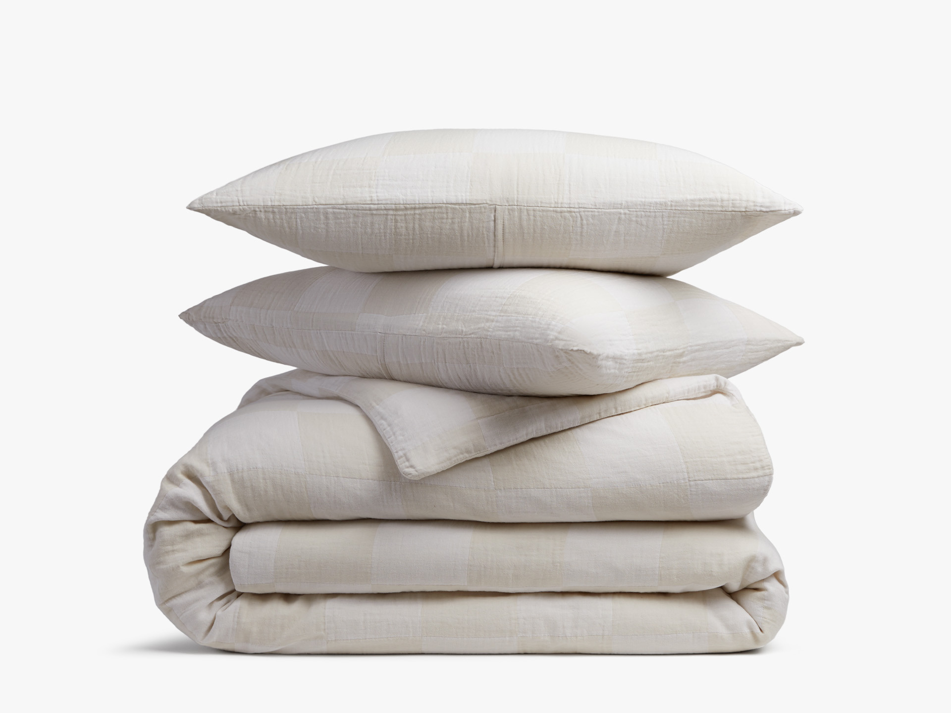 Checkered Gauze Duvet Cover Set | Parachute | Parachute