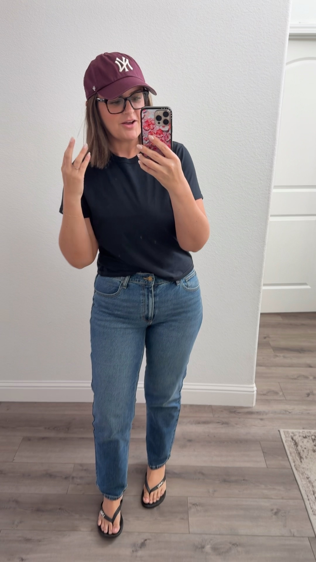Jeans under $20! True size 12 (30” inseam for 5’8)
Shirt, large
Hat & glasses linked too

Size 12, midsize, casual style, mom style, @abercrombie  @Walmart

#LTKdayinmylife #LTKstorytime #LTKSaleAlert