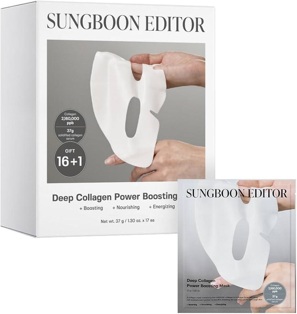Amazon.com : SUNGBOON EDITOR Deep Collagen Overnight mask 37gx17ea | Real Collagen 2,160,000PPB f... | Amazon (US)