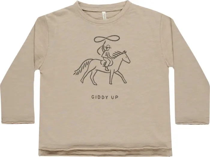 Rylee + Cru Raw Edge Cotton T-Shirt | Nordstromrack | Nordstrom Rack