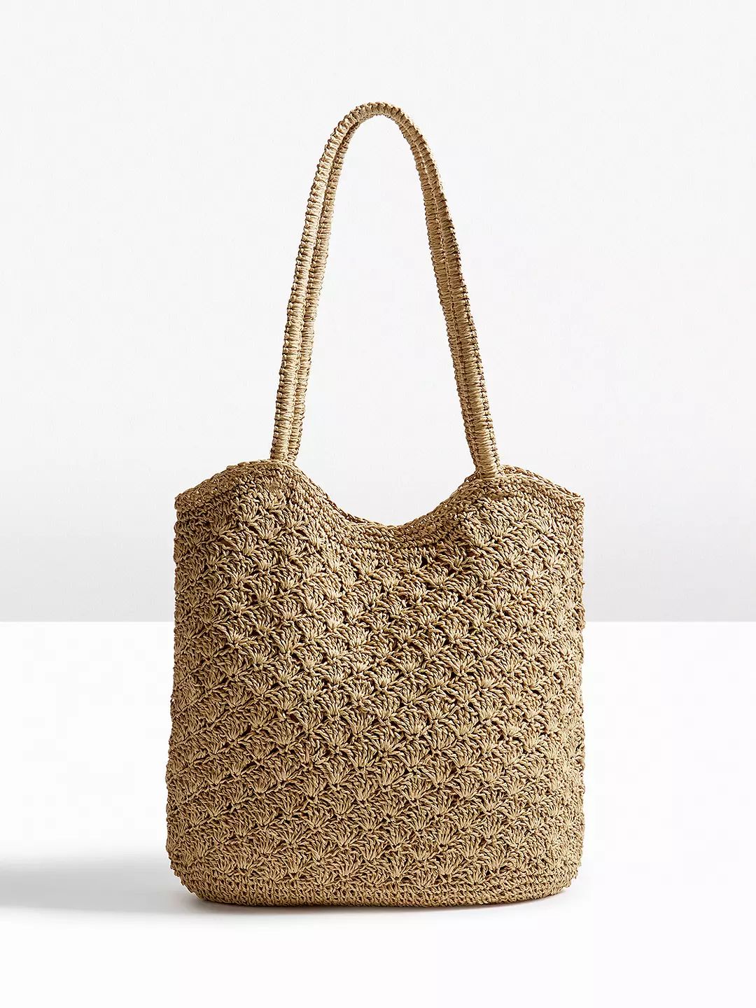 hush Shelly Raffia Tote Bag, Natural | John Lewis (UK)