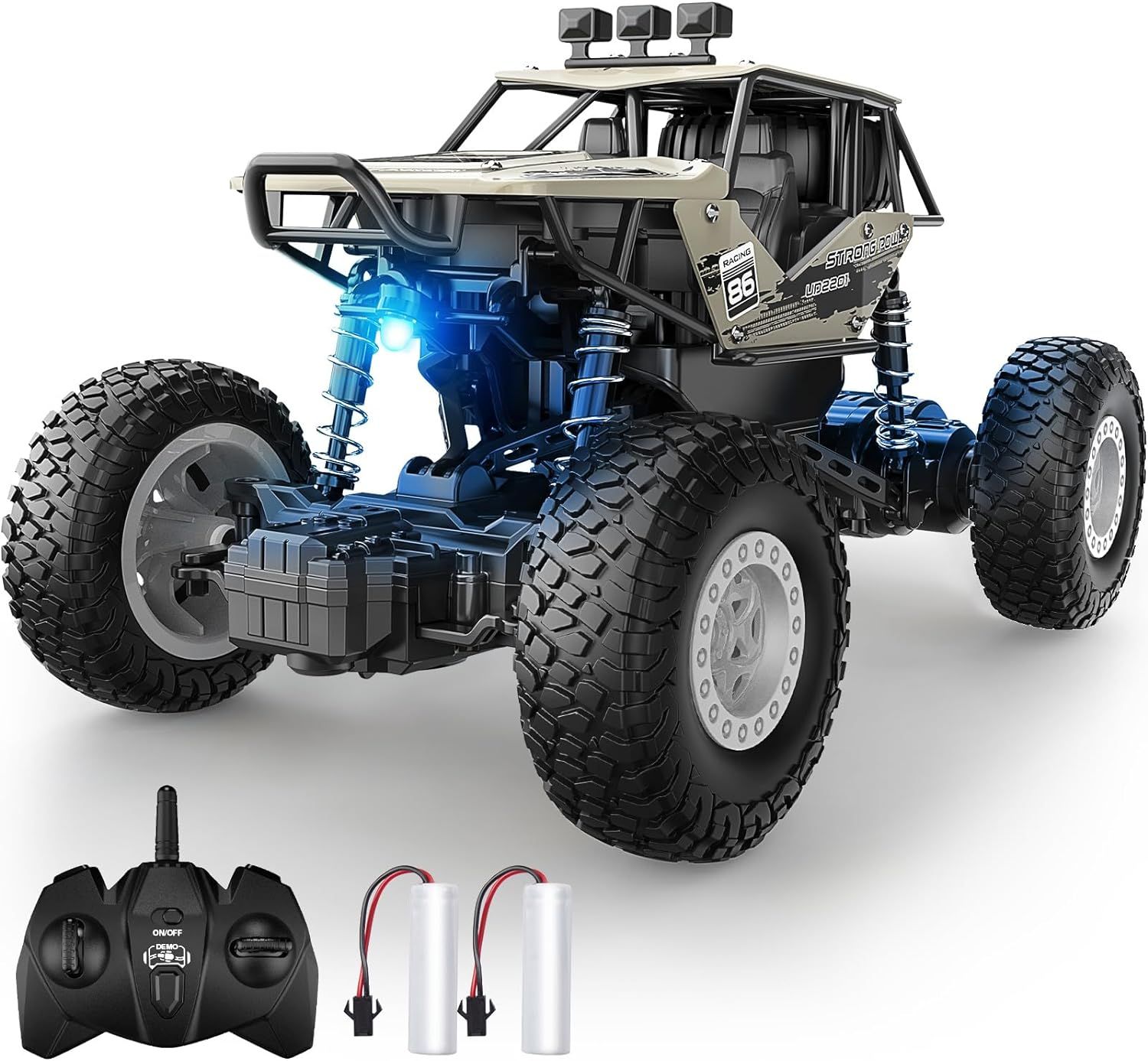 DoDoeleph Remote Control Moster Truck, Offroad RC Cars, 1/20 Metal Shell All Terrains Off Road St... | Amazon (US)