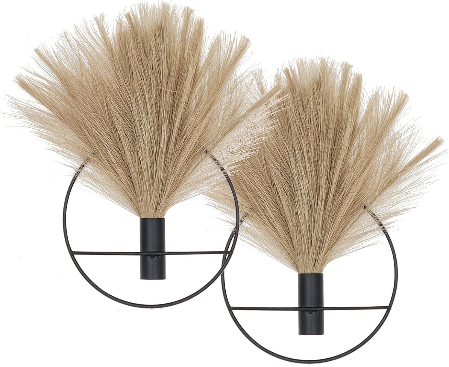 Pretty Jolly Boho Wall Decor, Wall-Mounted Metal Wall Decor, Hanging Artificial Pampas Display, W... | Amazon (US)