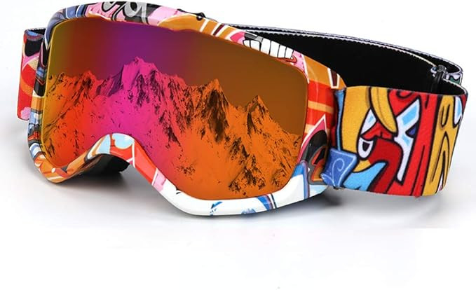 Kids Ski Goggles,Non-Slip Strap Snow Goggles Snowboard Goggles | Amazon (US)