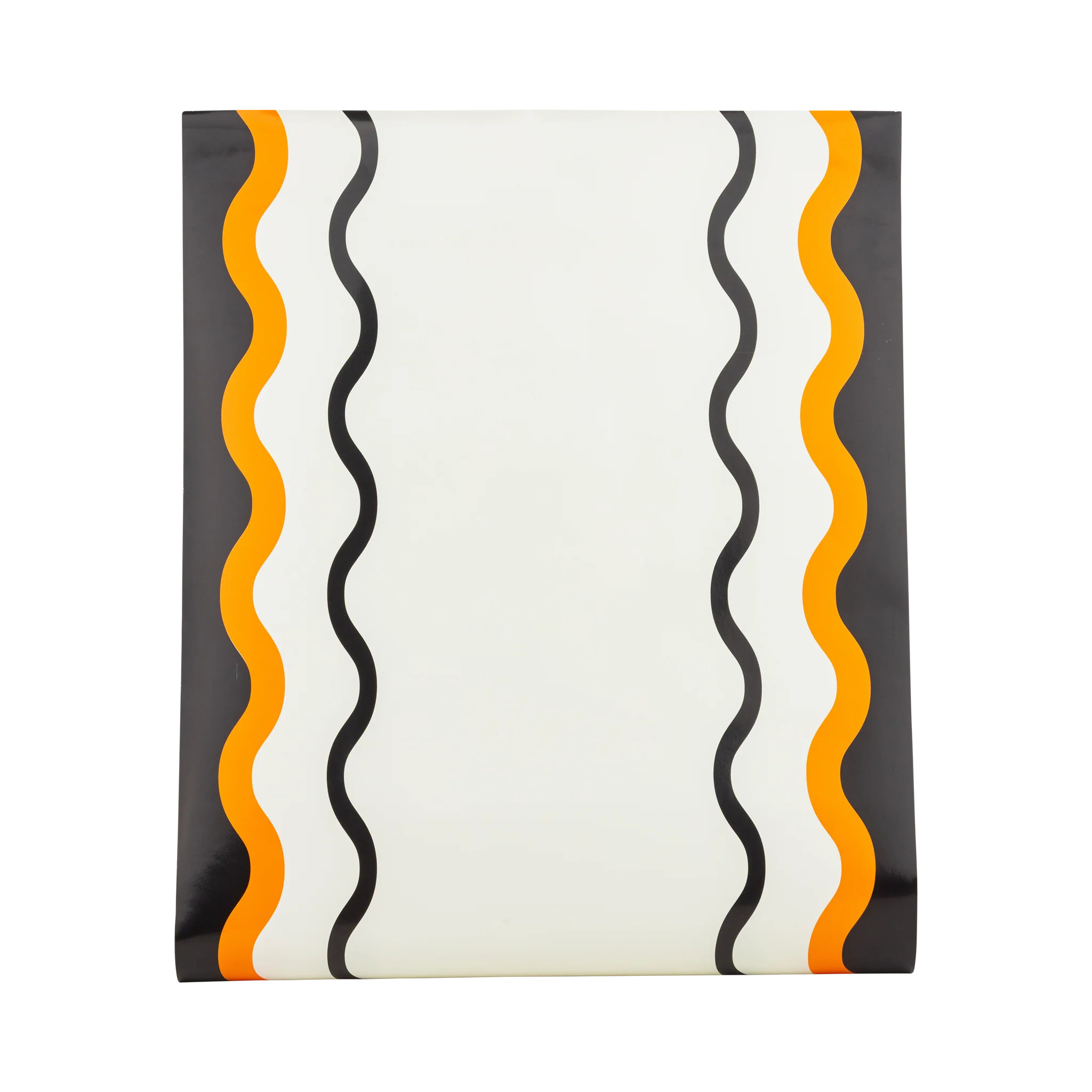 Orange and Black Ric Rac Paper Table Runner | My Mind's Eye