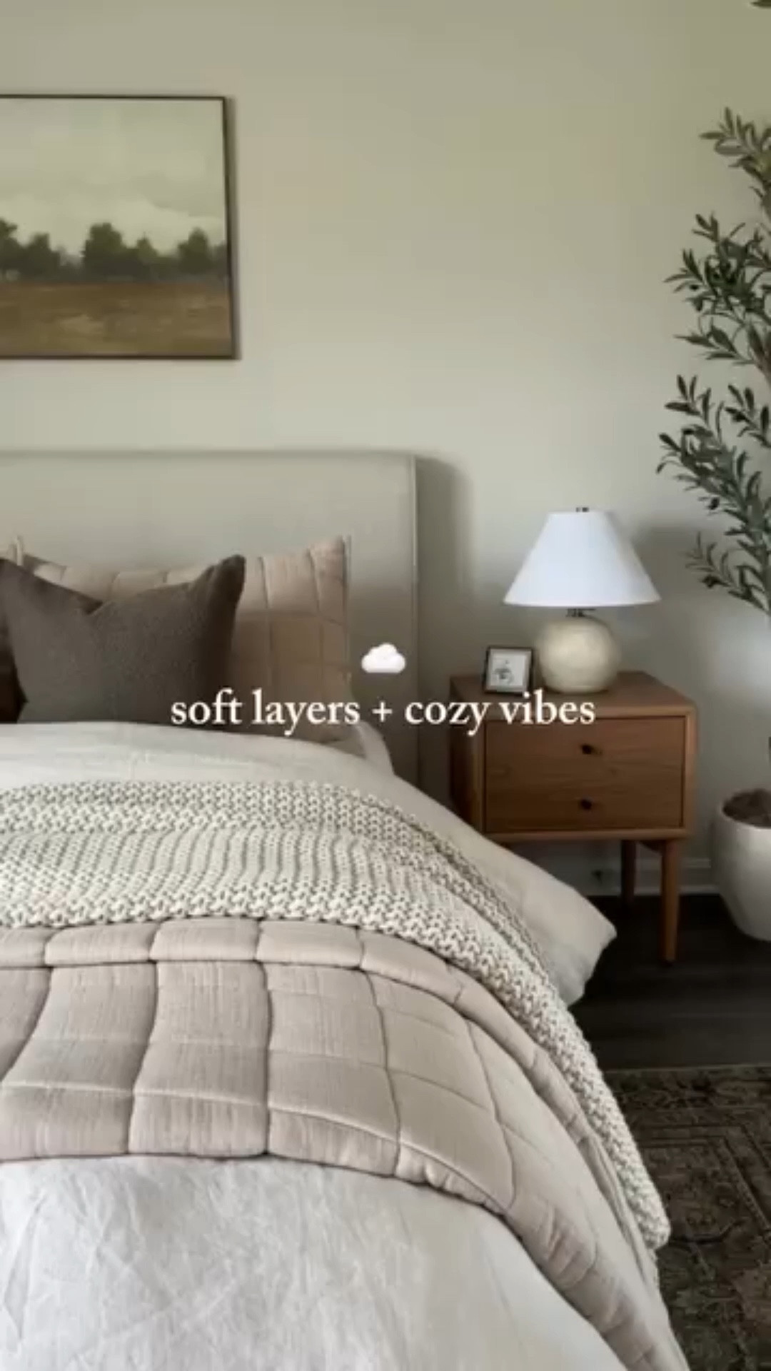 One of my favorite bedding combos to date 🤎 Comment VIBE and I’ll send you all the links so you can recreate this cozy look ☁️ 

Don’t forget to follow along for more affordable home decor and mom life @kaitlynmackenzee 🪴

#beddingdecor #cozybedding #cozyhome #neutralhome #makethebed #bedroomstyling #targetstyle 
#boujeeonabudget #bedding #homedecorinspo #homeswithpurpose #neutralhomesofinsta 

Pottery Barn Inspired, McGee and Co, Designer look for less, Amazon bedding, Amazon home, Target decor, Walmart finds

#LTKSaleAlert #LTKHome