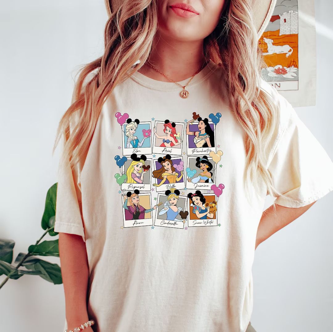 Retro Princesses Shirt, Disney Princess Shirt, Disney Shirt, Balloon Shirt, Disney Trip Shirt, Be... | Etsy (US)