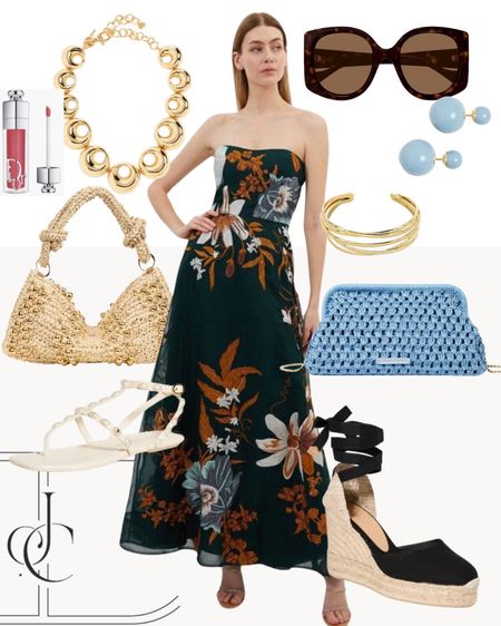 A beautiful embroidered maxi dress with subtle hints of baby blue throughout the dress and matched to the accessories. Dramatic yet soft for a gorgeous look. 

Spring dress, casual dress, long dress, espadrilles, sunglasses

#LTKstyletip #LTKover40 #LTKshoecrush