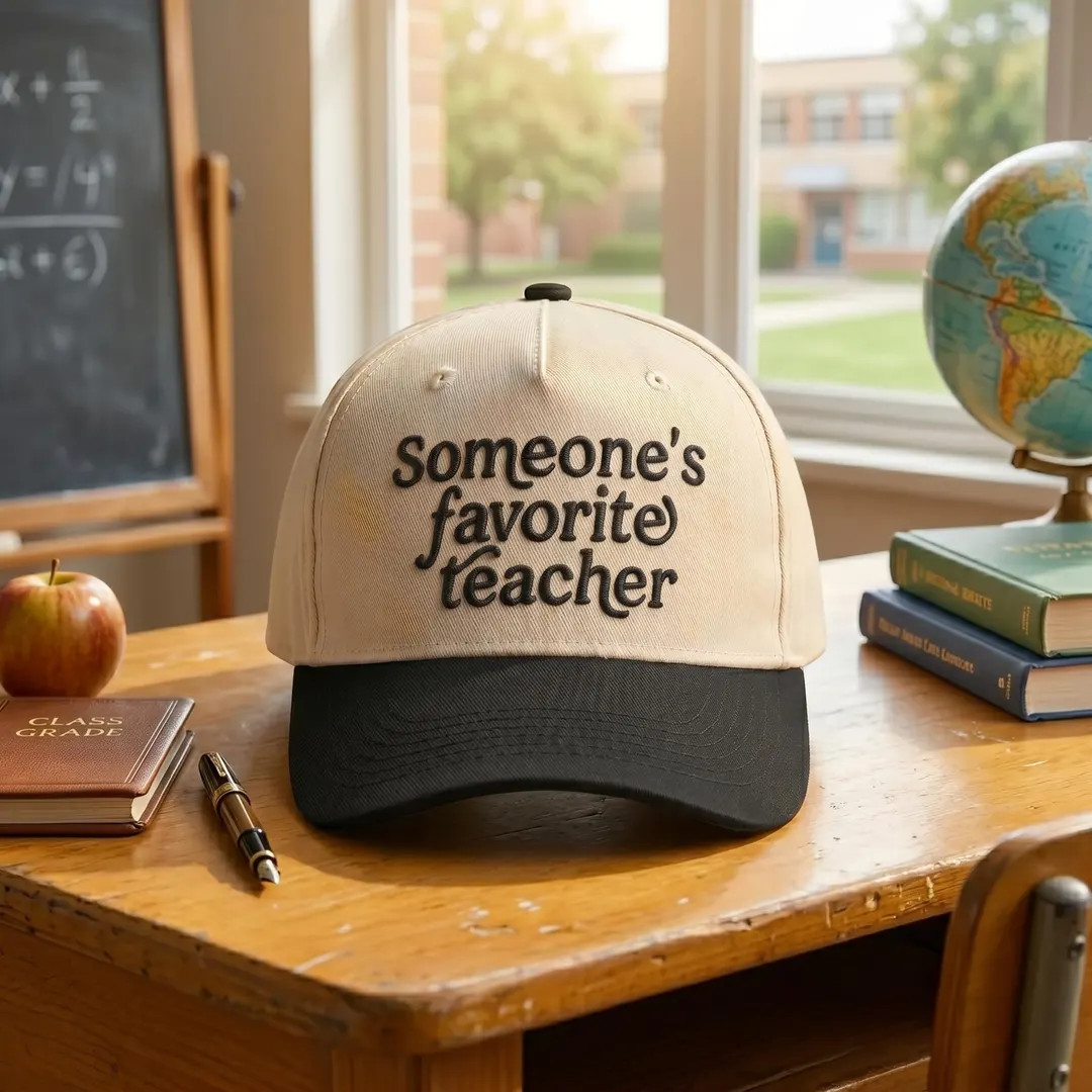 Embroidered Teacher Baseball Cap, Adjustable Canvas Trucker Hat - Etsy | Etsy (Global)