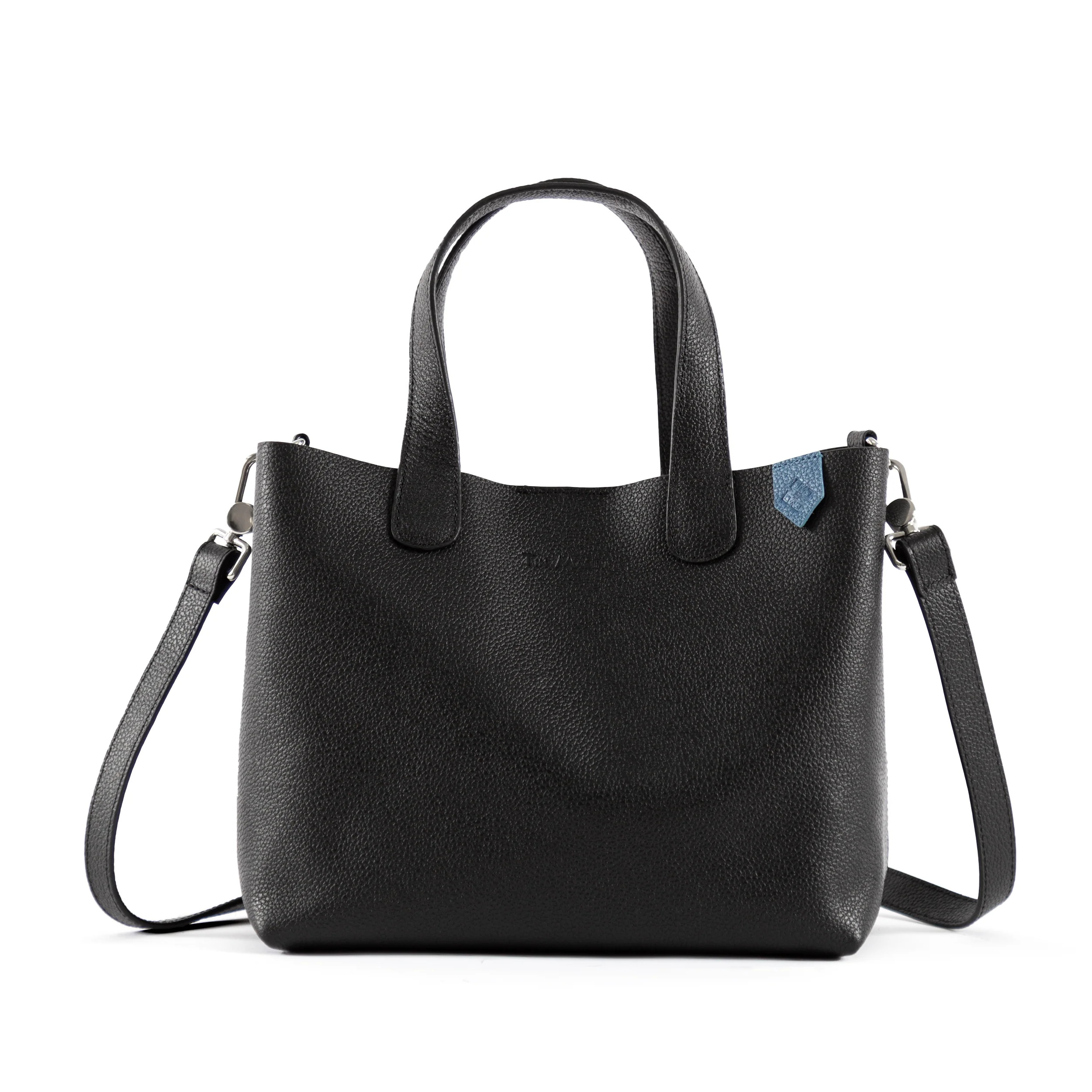 Emma Leather Crossbody - Black | Tin Marin