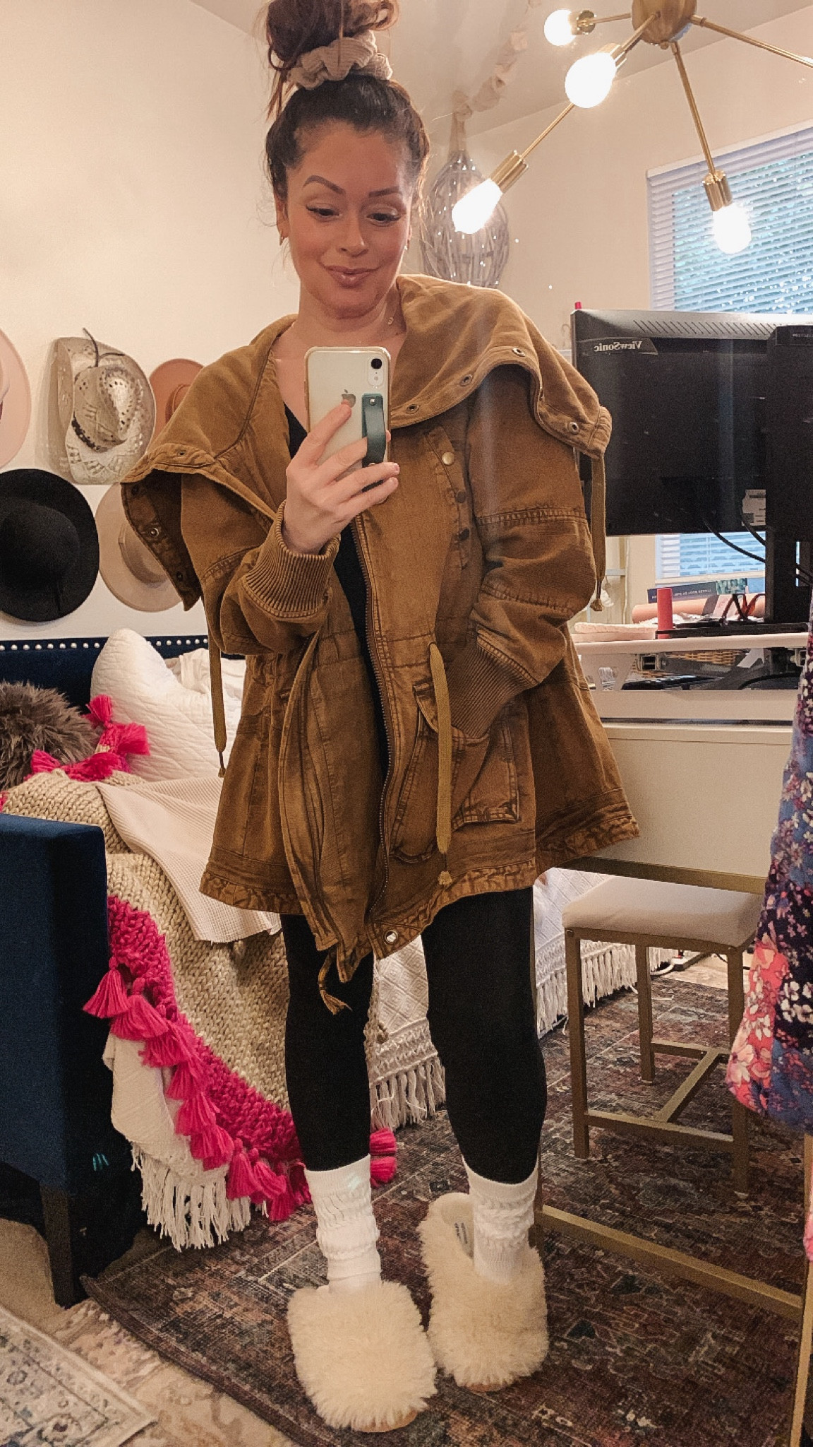 Free people 
Old navy
Jacket
#LTKstylealert
Cozy home clothes 
Home office 
Wardrobe room
Wearing a small in the jacket & in jumpsuit petite 
#LTKmostloved

#LTKhome #LTKU #LTKsalealert