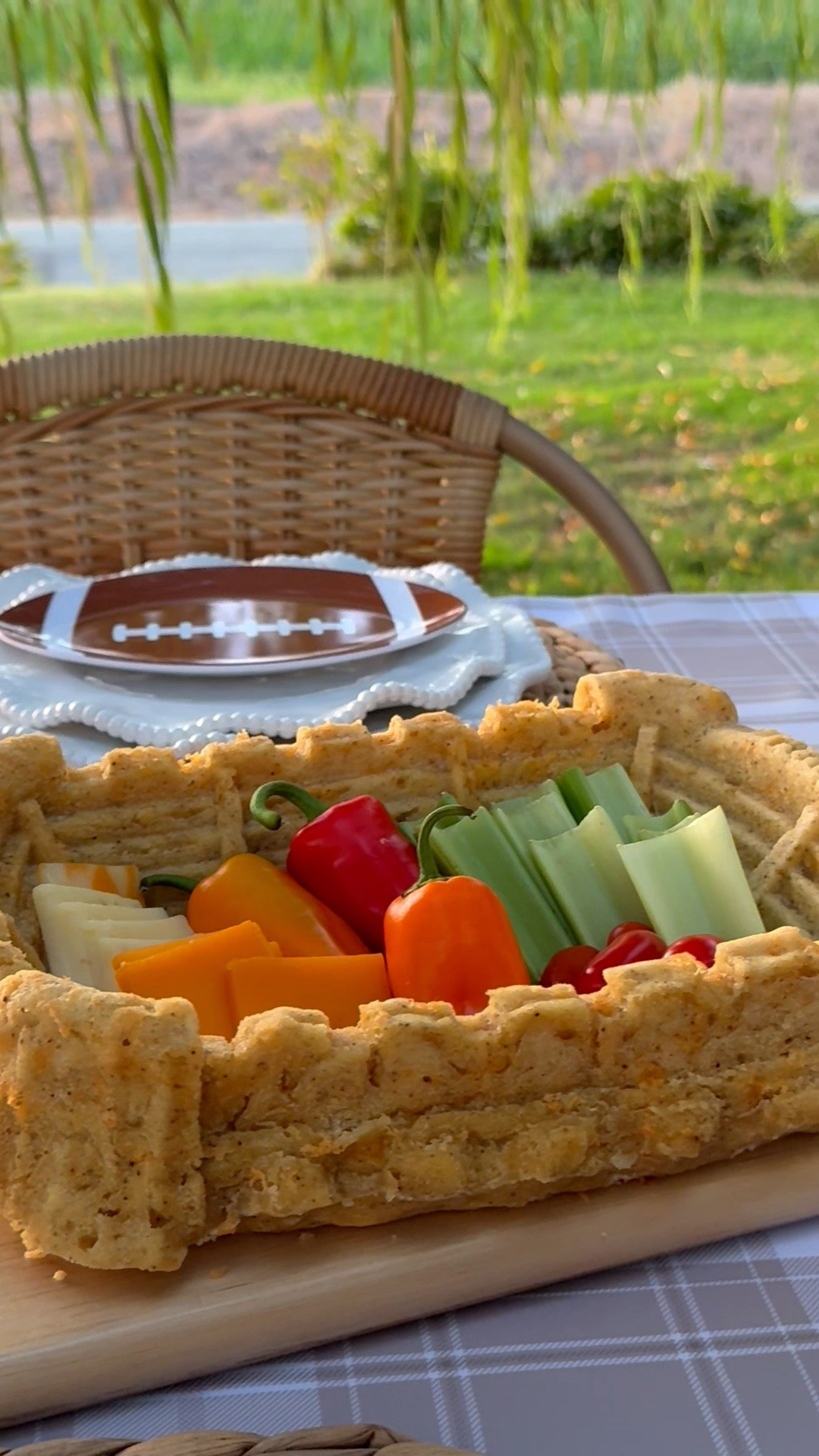 #ad I am head over heels in love with this Stadium pan from @Wayfair! It came with a bread recipe, and I made it this weekend for my tailgate party. I added mini sweet peppers, charcuterie cheese, grape tomatoes, and celery inside. It definitely made a statement, and everyone loved the bread! #wayfair #wayfairpartner

#LTKSeasonal #LTKHome #LTKfoodie