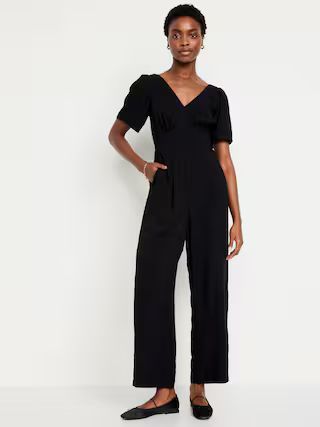 Waist-Defined Puff-Sleeve Jumpsuit for Women$28.99$44.9930% Off! Price as marked.91 Ratings Image... | Old Navy (US)