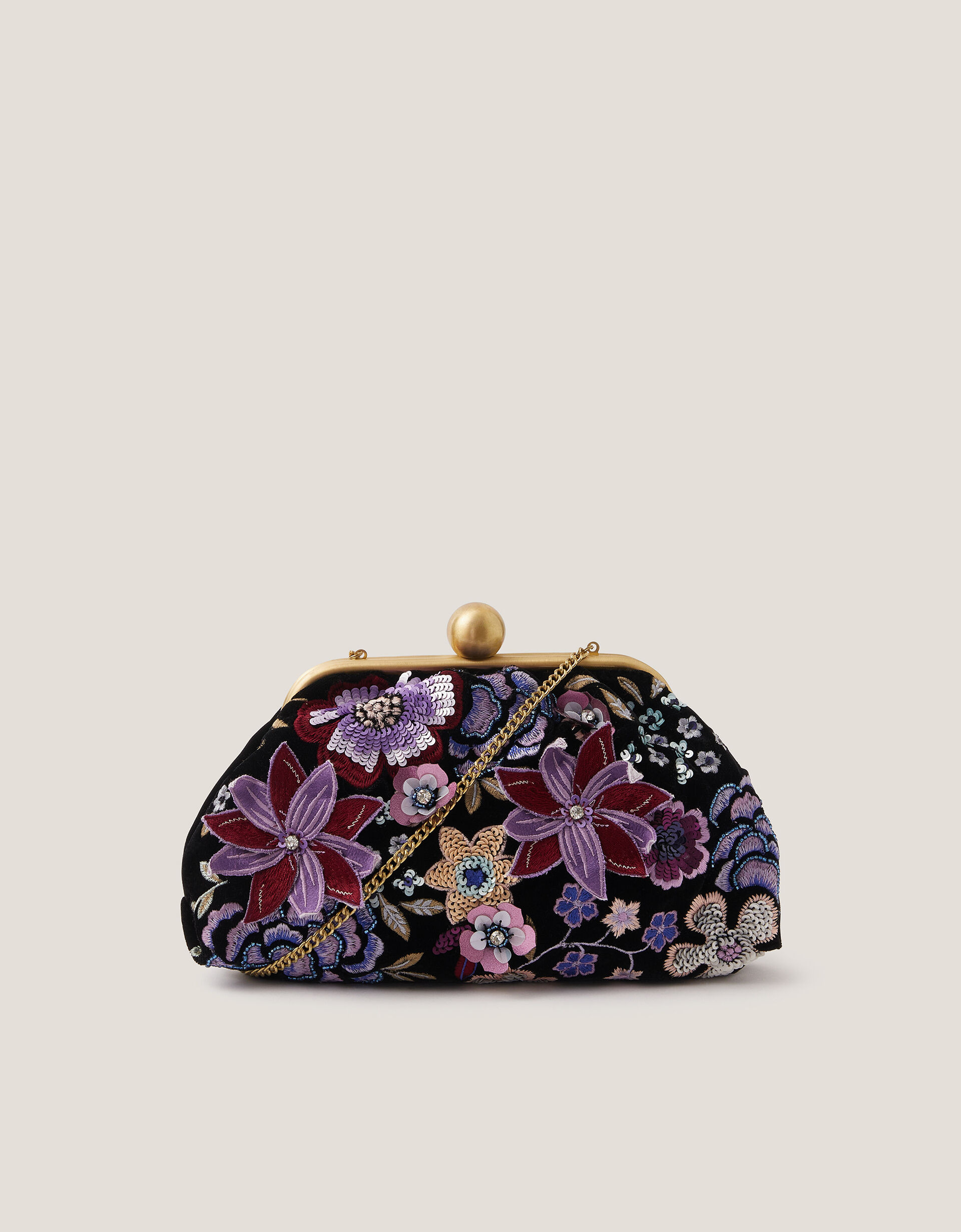 Maisy Floral Embellished Clutch Bag | Monsoon (UK)