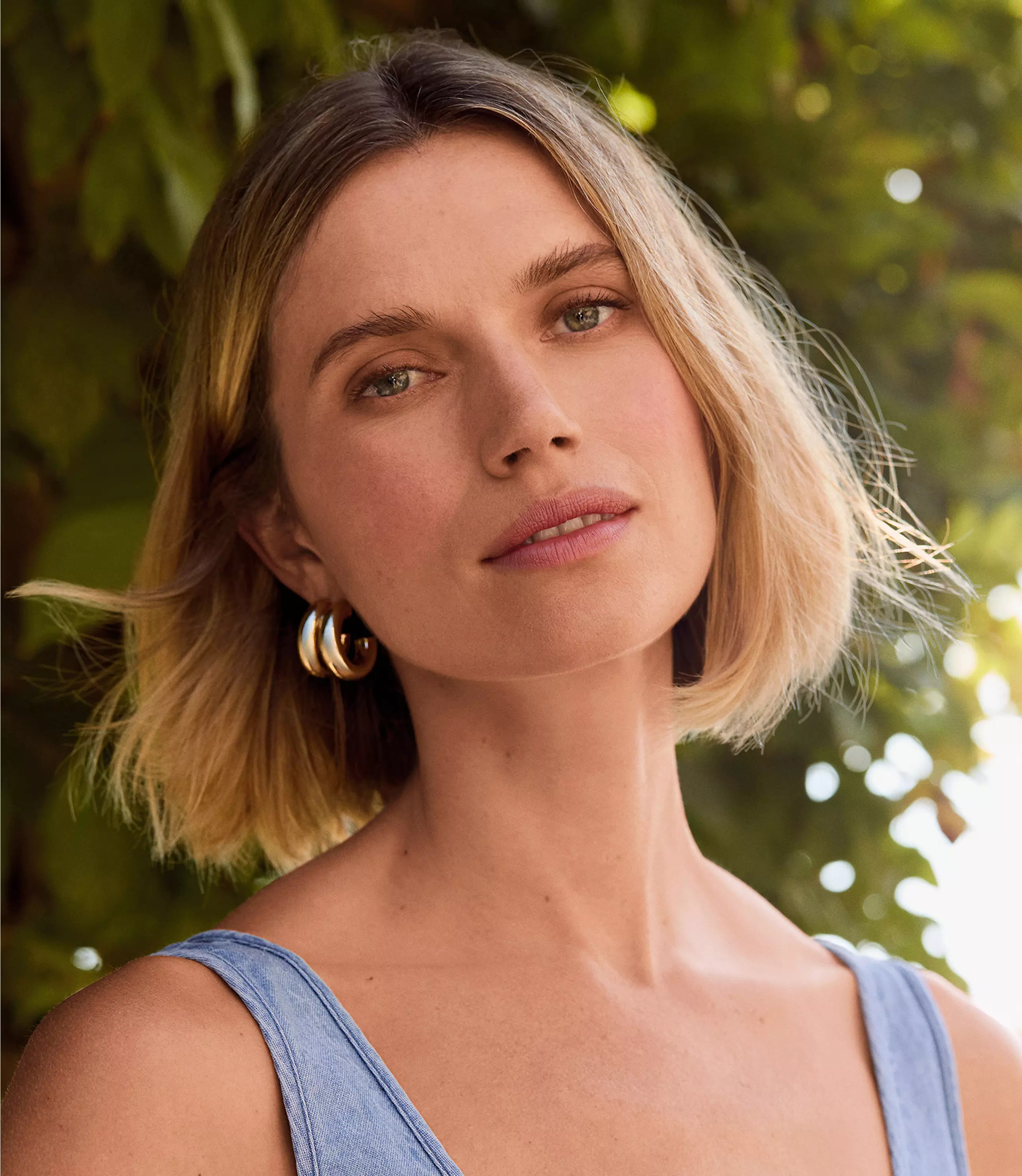 Metal Double Hoop Earrings | LOFT