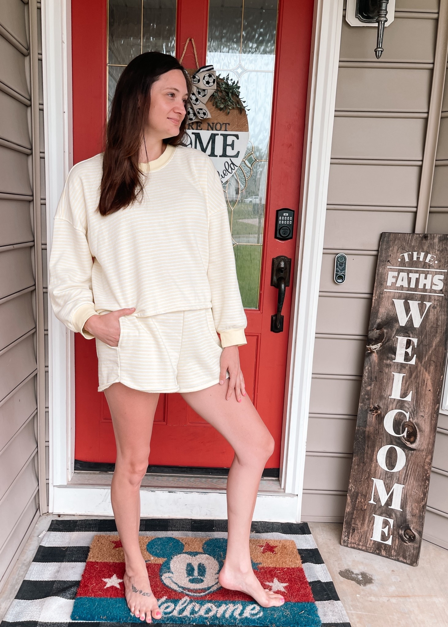 Living in this buttery soft set from Target ☁️
Even hubs said I looked “summery” so you know it’s good 😂

Not usually a yellow girl but I’m obsessed with this one!

Comfy enough for lounging, cute enough to answer the door in 😅

#TargetStyle #LTKunder50 #MomStyle #CozyAndCute #ThatKatieFathFinds

#LTKActive #LTKSeasonal #LTKFindsUnder50