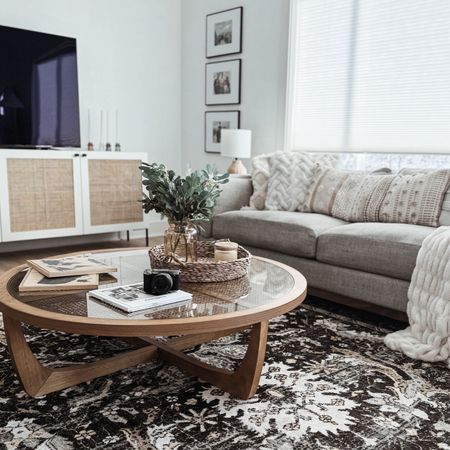Living room home inspo - home decor - modern cozy home - beautiful coffee table - Walmart home - textured throw pillows - Target photo frames 

#LTKHome #LTKFindsUnder100 #LTKSaleAlert