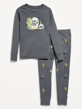 Gender-Neutral Graphic Snug-Fit Pajama Set for Kids | Old Navy (CA)